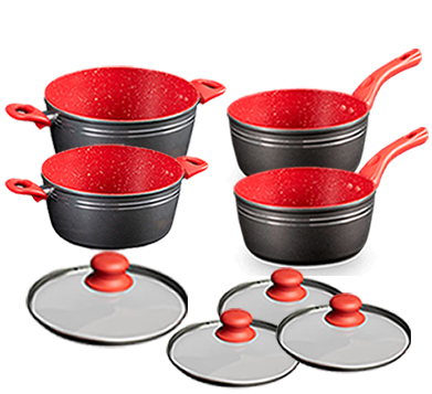 RedSilver Kit 8 com duas panelas de 20 cm
